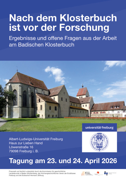 Plakat zur Tagung Nach dem Klosterbuch ist vor der Forschung