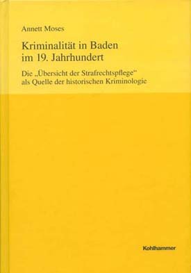 Buchcover: Kriminalität in Baden im 19. Jahrhundert